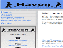 Tablet Screenshot of haventransportation.com